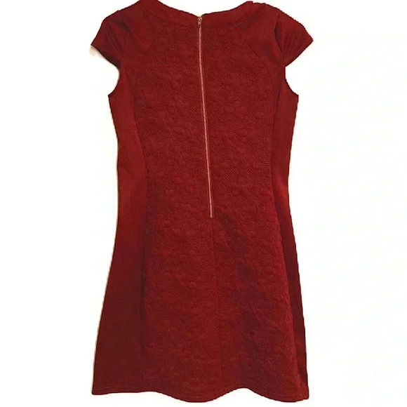 Blush by us Angels Girl’s Mini Dress Maroon Glitter Fabric Sz. 16 (No Belt) - Picture 2 of 10